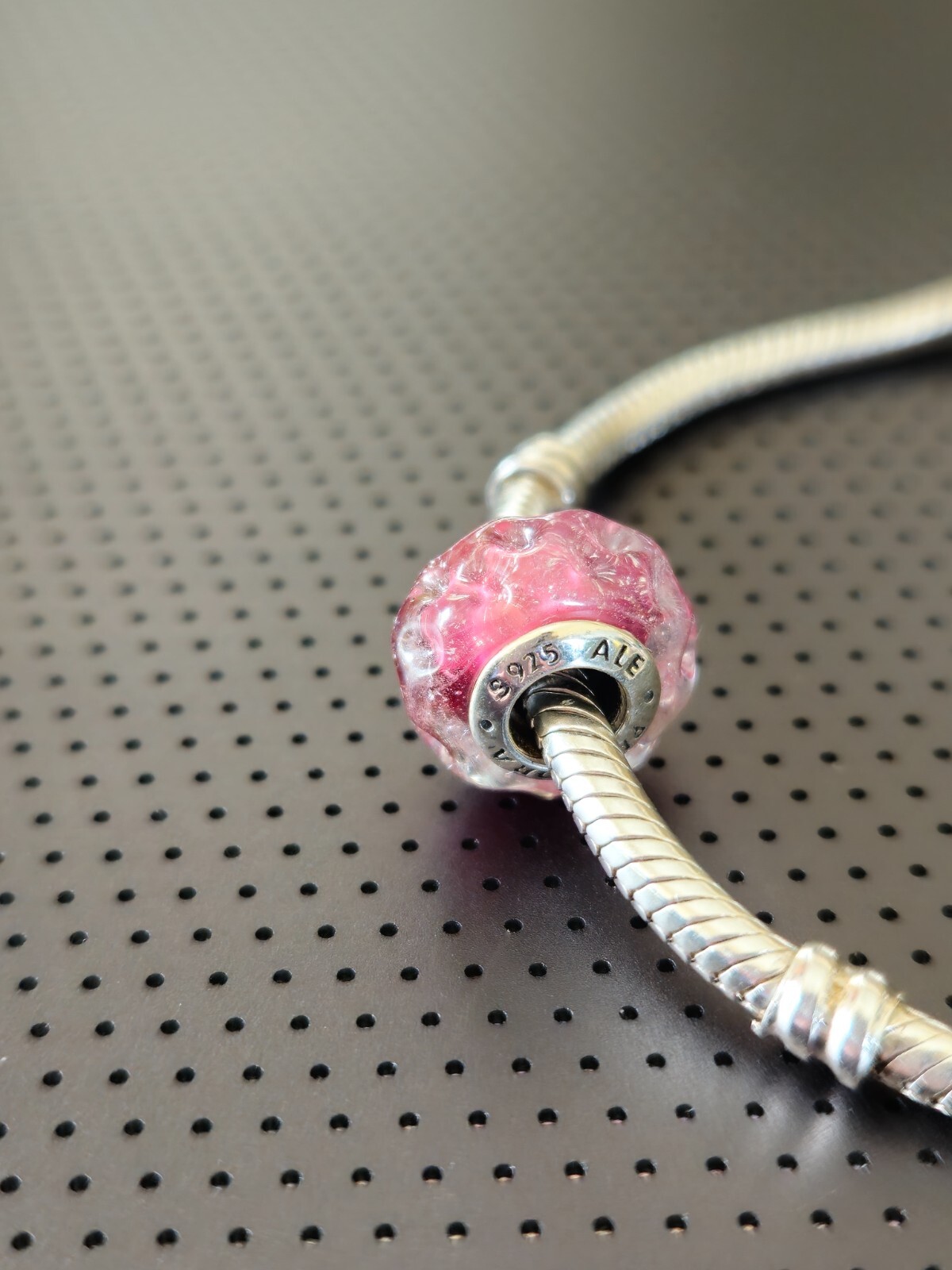 New Authentic Pandora Wavy Fancy Murano Glass Charm