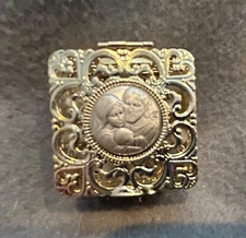 DeSantis ARGENTI (Italy) - 925 S. Silver Rosary in Filigree  Box - FAMILY - Whit