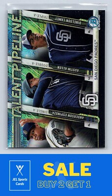 #ad #ad 2017 Bowman Chrome #TPM SDP Anderson Espinoza Austin Allen Dinelson Lamet $1.99
