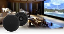 Pair Rockville HC55 Black 5.25" 300 Watt In-Ceiling Home Theater Speakers 8 Ohm