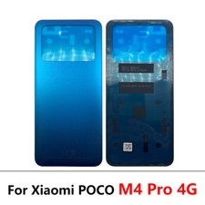 Rear Housing Glass Battery Back Door Cover w/ Adhesive For Xiaomi Poco M4 Pro 4G
