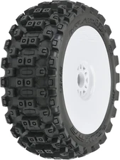 Badlands MX M2 18 Buggy MTD White Wheels F/R PRO906731 RC Tire