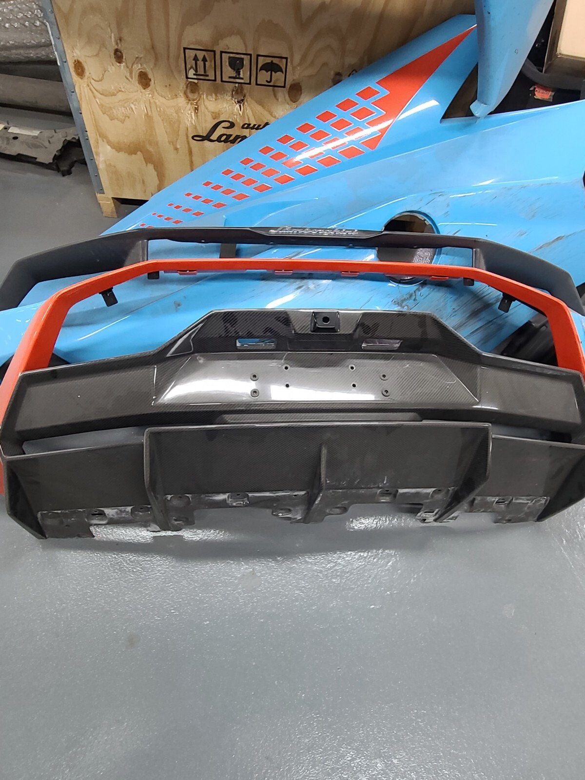 Lamborghini Sto Carbon Fiber Rear Bumper Cover