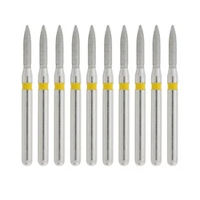 Dental Burs Flame Diamond 862/012XF Extra Fine Grit FG for High Speed Turbine