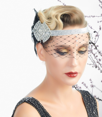 1920s headpiece silver