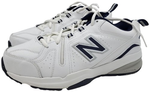 New Balance 619 White Navy Leather Comfort Orthopedic Sneaker MX619WN2 Size 9.5 New Balance 619 MX619WN2 White Mens Running Walking Shoes  main image 3