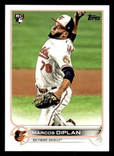 2022 Topps #517 Marcos Diplan Rookie Card Baltimore Orioles