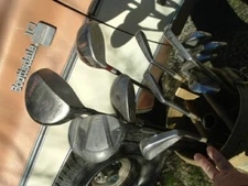 DUNLOP THE FLAME MACGREGOR  INTIGRA JOURNEY GFORCE EVADER WOOD GOLF BAG SET