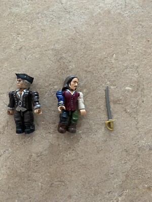Mega Bloks Pirates Of The Caribbean  Figurine Lot (2)