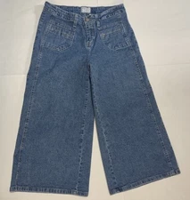 FDJ French Dressing Women's 8 Wide Leg Medium Wash Culottes