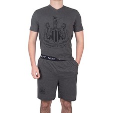 Newcastle United FC Official Soccer Gift Mens Short Pajamas Loungewear