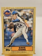 David Cone 1987 Topps Traded Baseball Rookie Card #24T New York Mets . rookie card picture