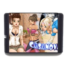 Casanova: Love Mission MD 16-Bit Game Cartridge for Sega Genesis Visual Novel
