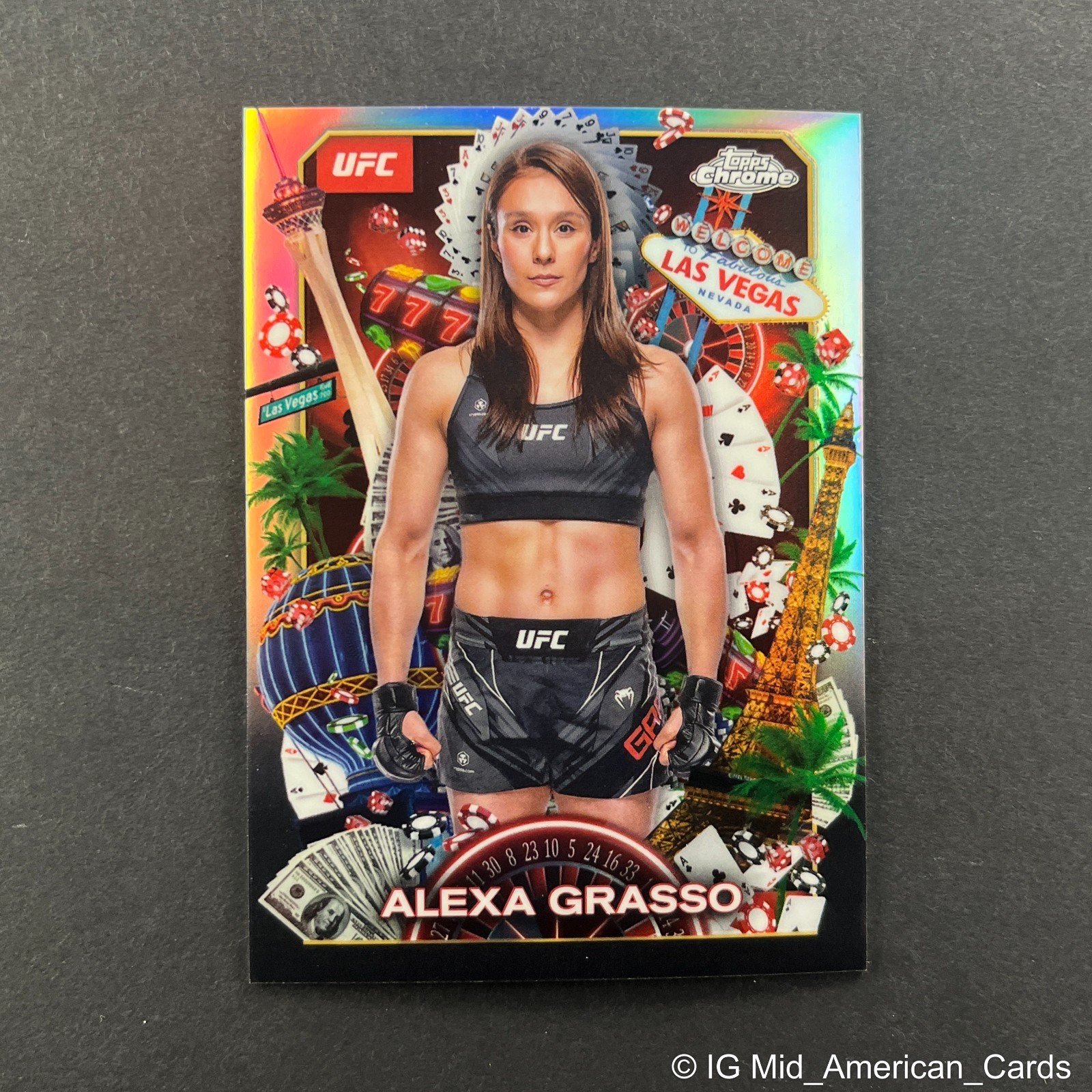 2025 Topps Chrome UFC Alexa Grasso Titans Case Hit SSP #TNS-1