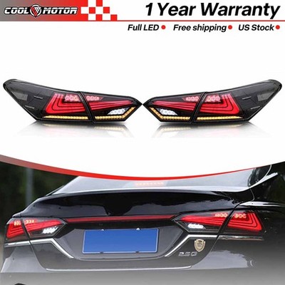 Smoked RGB LED Tail Light Toyota Camry XSE XLE SE LE TRD For 2018-2024 Rear Lamp