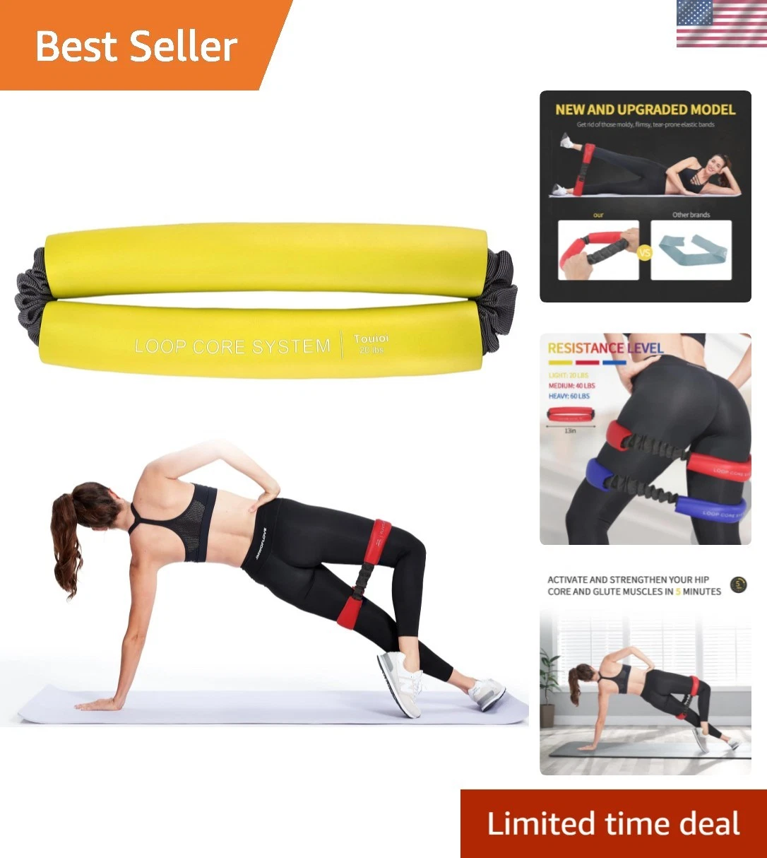 Durable & Portable Resistance Loop Bands - Ideal for Core Conditioning Anywhere