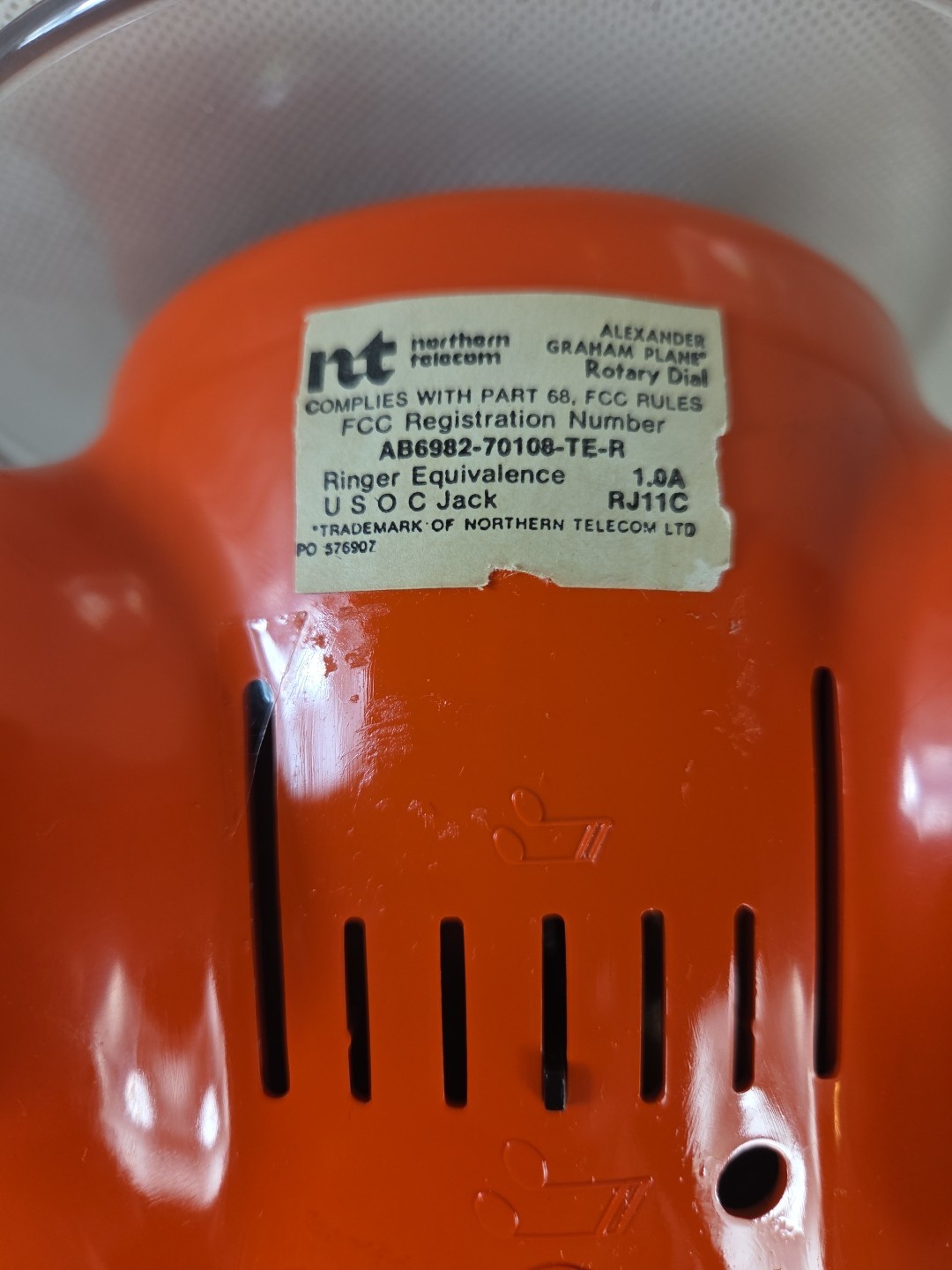 Vintage Alexander Graham Plane Phone Rotary Dial Two Tone Great Shape