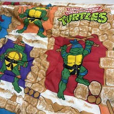 1988 TEENAGE MUTANT NINJA TURTLES Twin Size Comforter Used