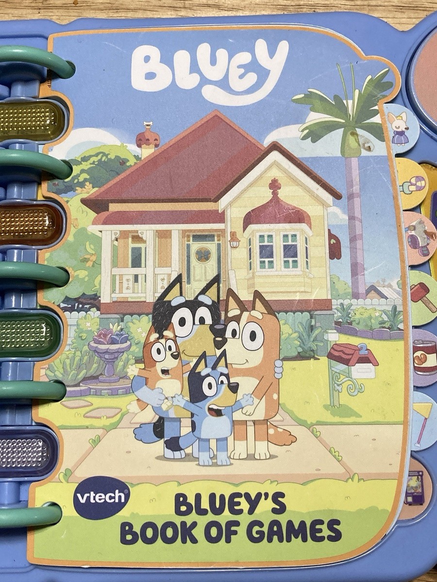 VTech 80-541200 Bluey's Book of Games Plays Music Lights