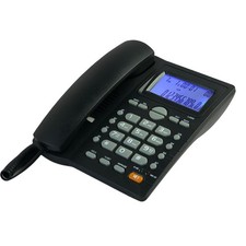 Corded Caller ID Telephone, TelPal Landline Home Phones with Blue black