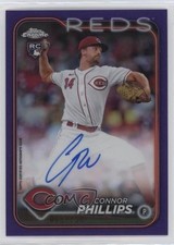 2024 Topps Chrome Rookie Purple Refractor 5/250 Connor Phillips #RA-CP Auto 0x4h