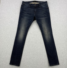 John Varvatos Jeans Mens 32x32 Dark Wash Matchstick Slim Skinny Stretch Denim