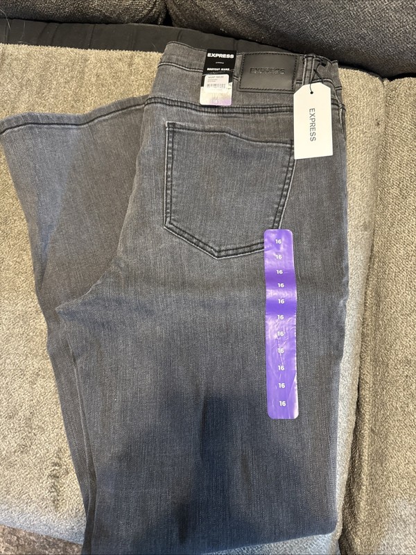 Womens Size 16 Express Bootcut Black Jeans New