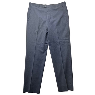 Zanella for Nordstrom Men's Todd Wool Dress Pants Charcoal Gray Size 34