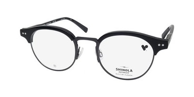 NEW FLEXON SHINOLA 23000 GLASSES BROWLINE METAL & PLASTIC 001 FULL-RIM 48-21-145