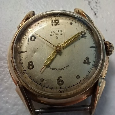 Elgin De Luxe Shockmaster Cal. 647 Watch - RUNS