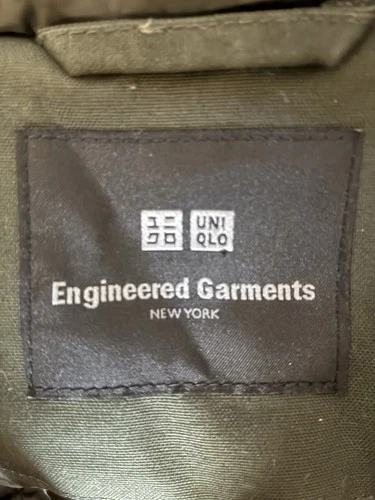 Uniqlo x Engineered Garments PUFFTECH Utility Parka Jacket Mens XL Olive Green image 5