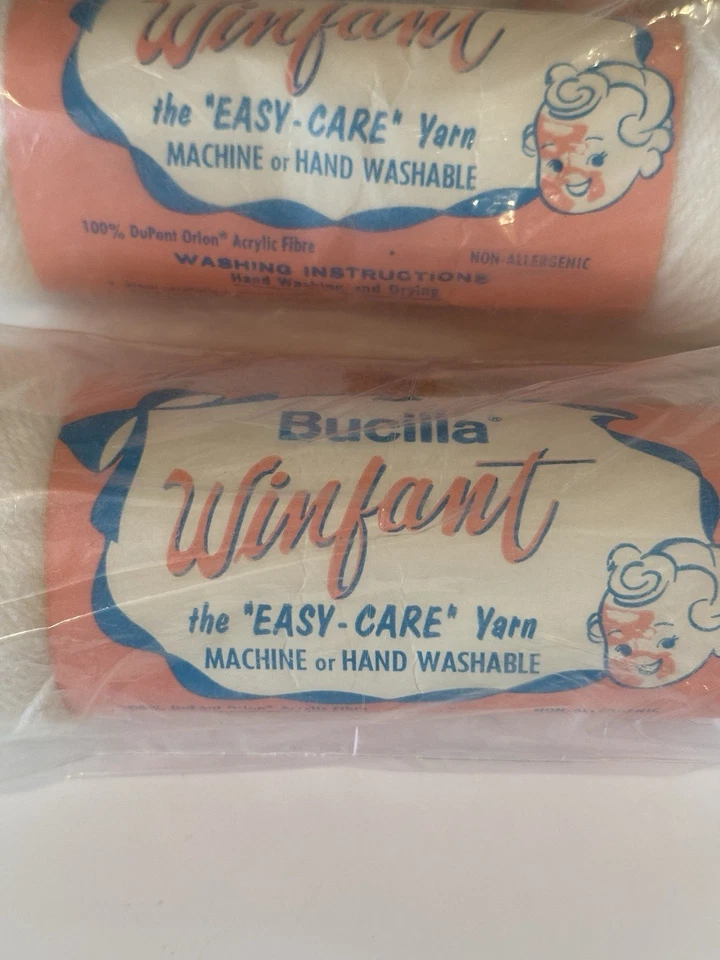 Hilo Bucilla Winfant Orion Acrílico Blanco De Colección Nuevo de Lote Antiguo - Lote de 5-1 oz cada uno Foto 2 de 4