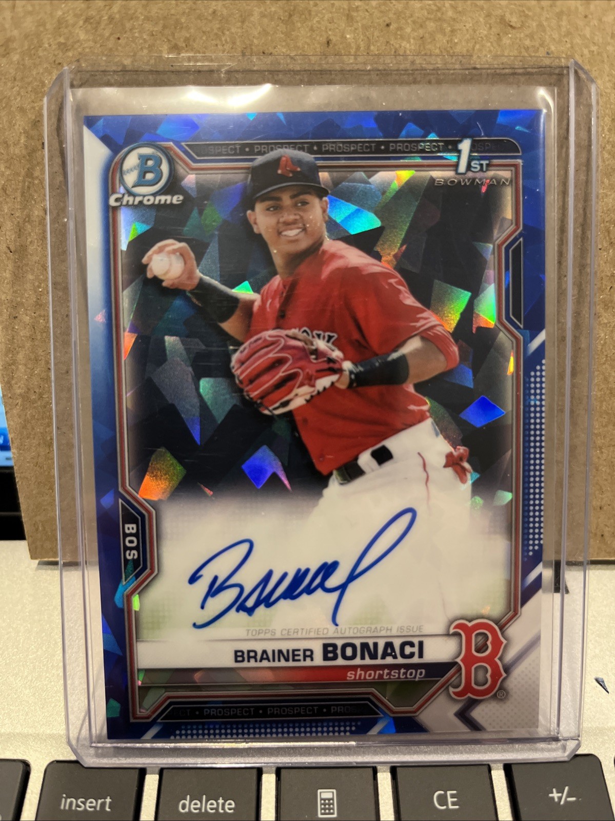 2021 Bowman Sapphire Edition - Chrome Prospects Autograph Brainer Bonaci...