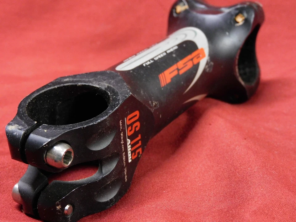 Titanium Bolts Threadless FSA OS 115 Black Alloy Stem 120 x 31.8mm +/- 6° 152 gr - Image 4 of 4