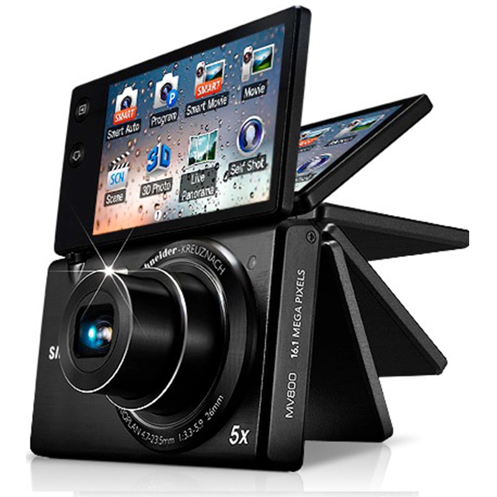 Samsung MV800 Digital Camera 16.1MP 5X Optical Zoom Selfie Flip