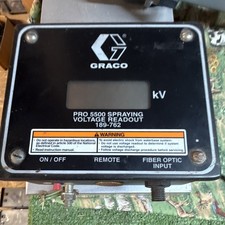 Graco PRO 5500 Spraying Voltage Readout kV Me...