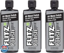 Flitz Multi Purpose Metal Polish Liquid - 3.4oz Bottle of USA-Made Tarnish Re