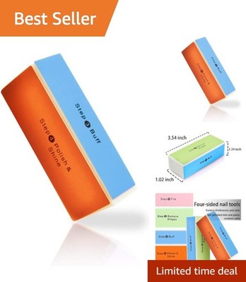Professional 4 Step Nail Buffer for Natural and Artificial Nails