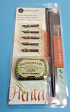 Manuscript Calligraphy Pen Round Hand Nib Set 1 NEW - 5 nibs