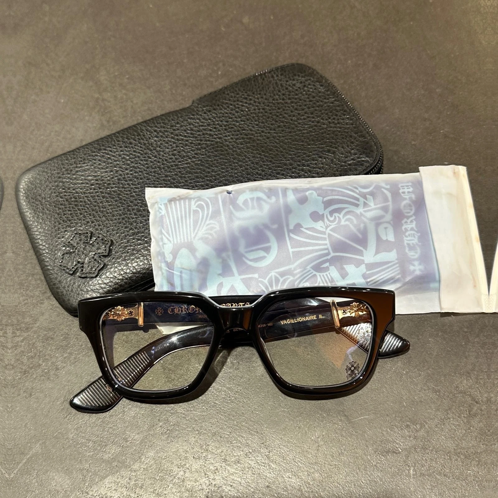 CHROME HEARTS VAGILLIONAIRE 2 Sunglasses F 54▢19-152 （19032M）