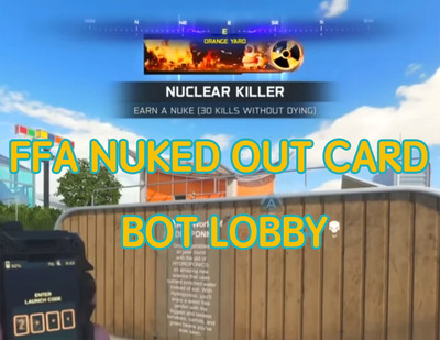   FFA BOT LOBBY Nuked out Calling Card   Cod BO7 Free Nuclear Bomb Card  