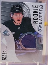 2023-24 UD SP game used Rookie Sweaters Bobby McMann, 24/25 Breaking News BN-2