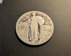 1927-D 25C Standing Liberty Quarter 90% Silver