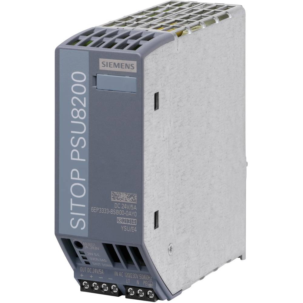 Siemens SITOP PSU8200 alimentation rail DIN 24V 5A 120W bloc courant continu DC