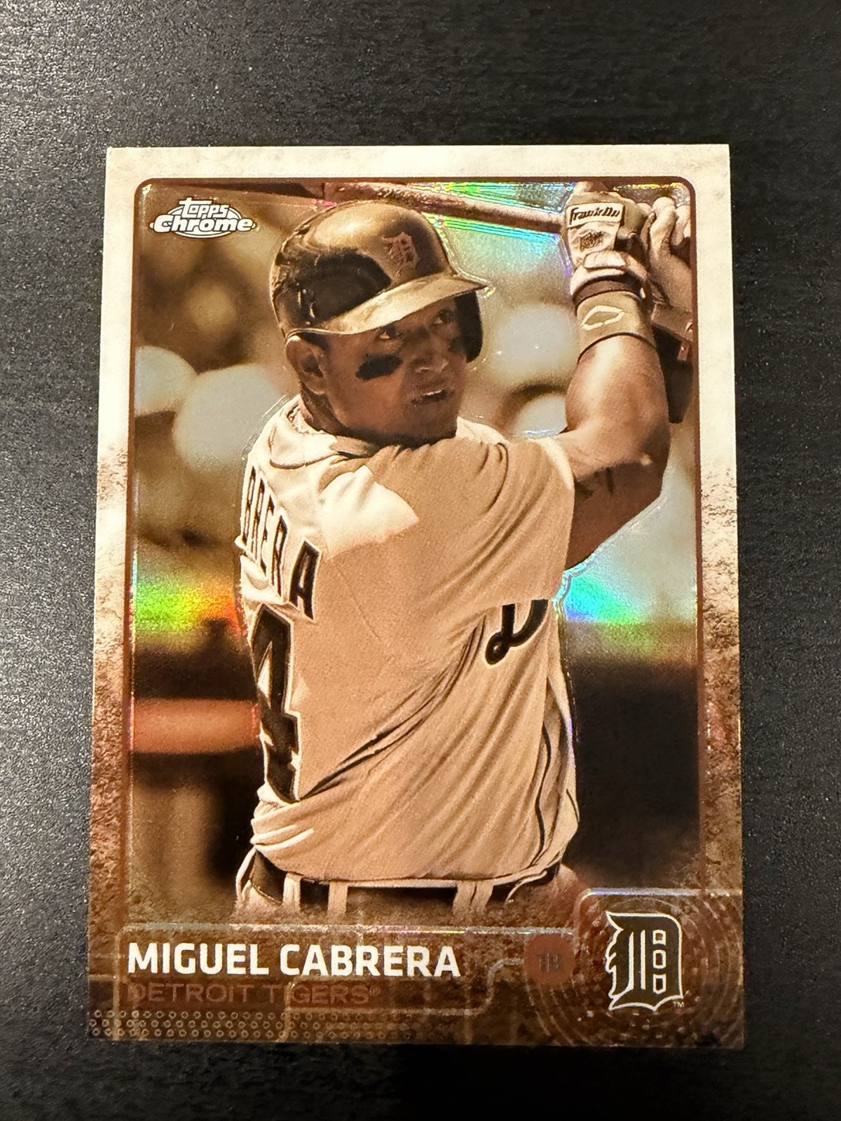 2015 Topps Chrome Sepia Refractors #162 Miguel Cabrera