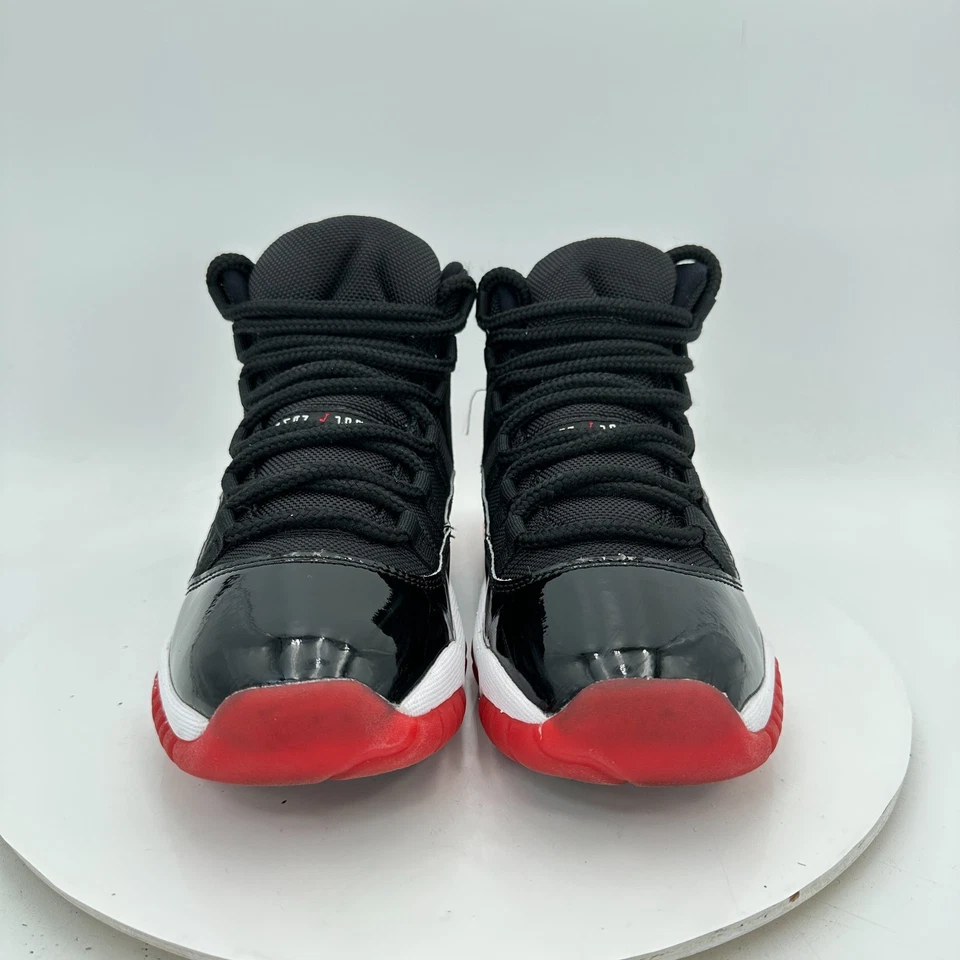 Nike Air Jordan 11 Retro Bred Juvenil Talla 7Y Mujeres 8.5 378038-061 Negro Rojo Zapatos Foto 2 de 4