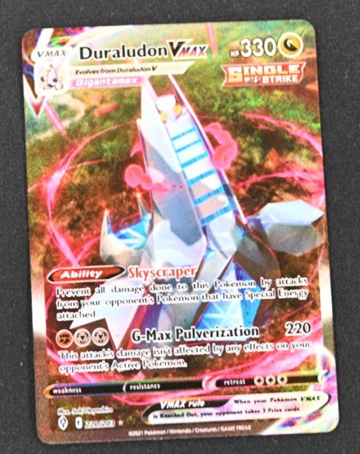 Pokemon Duraludon VMAX 220/203 Alternate Art Evolving Skies Secret Rare Holo NM