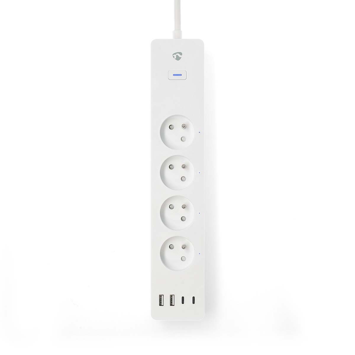 Nedis Multiprise Connectée Wi-Fi 4 sorties 3680W pour domotique salon Smart Home