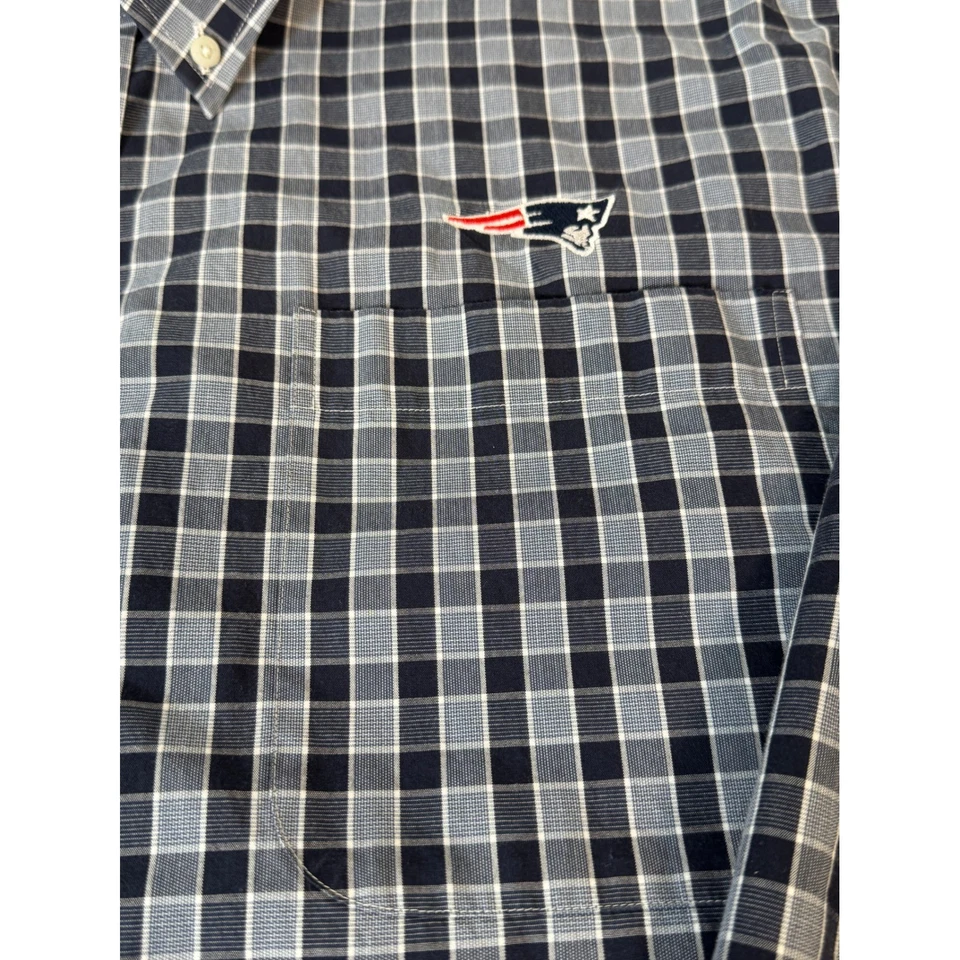 Cutter & Buck NFL New England Patriots Mens Checkered Button Down Shirt XXXL - Image 4 of 4