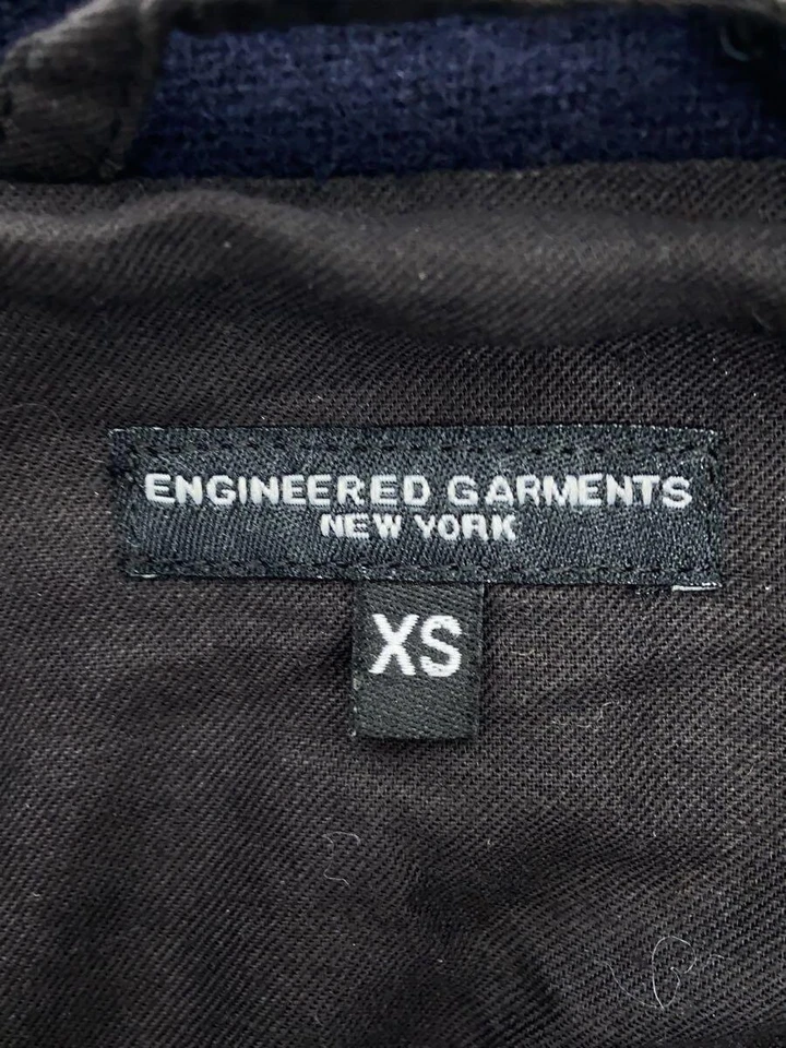 Engineered Garments Loiter Tailored Wool Jacket Navy XS #EK ZGA - Image 3 of 4